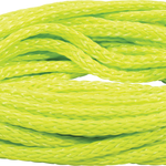 2-person value safety tube rope in bright neon yellow braided design, coiled neatly.