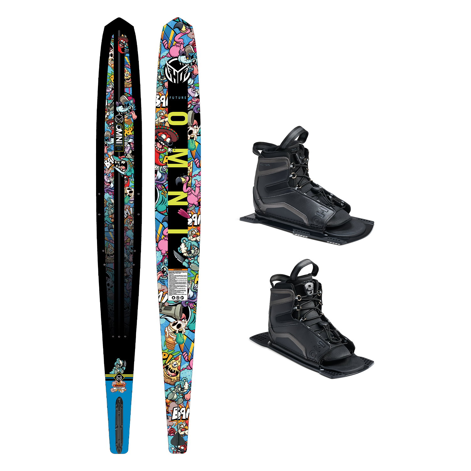burton lyric snowboard HO Skis Kids Omni Water Ski + Stance UltraLite Ski Boots - Wacky Tunes