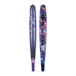 Top and base of the Future OMNI - Jungle waterski showing the jungle-themed artwork with tropical colors and patterns.