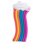 Top view of Rainbow Float showing a curved rainbow design with red, yellow, blue, green, and purple sections.