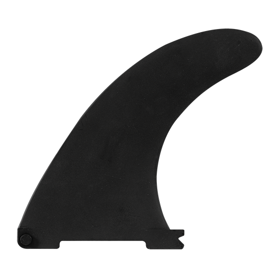 Black Leverlock Kayak Fin with a curved shape and a locking mechanism at the base.