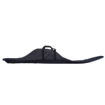 Flat side view of the Universal Slalom Bag - Black, highlighting its durable construction and subtle branding.