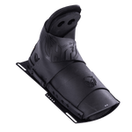 Angled view of the Animal Front water ski binding, showing the raised heel and flexible rubber design.