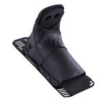 Angled view of the Animal Rear binding, highlighting the flexible rubber shell and open heel design.