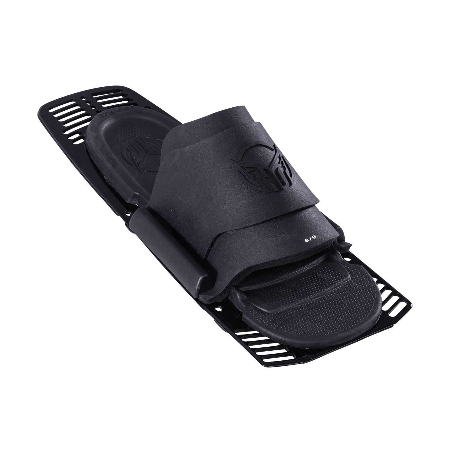 Angled view of Rear Toe Plate in black showcasing its ergonomic design, durable materials, and secure fit.