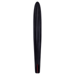 Bottom view of a single Blast Combo waterski, displaying its black base and a rear fin.