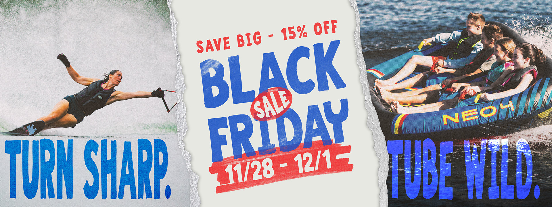 HO Sports Black Friday Sale banner with orange and yellow leaves in the background.