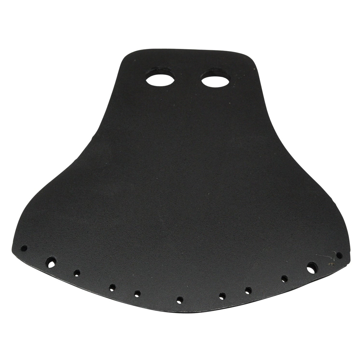 Top view of Venom Rear Ski Boot Heel Rubber OSFAin black with mounting holes along the edges.