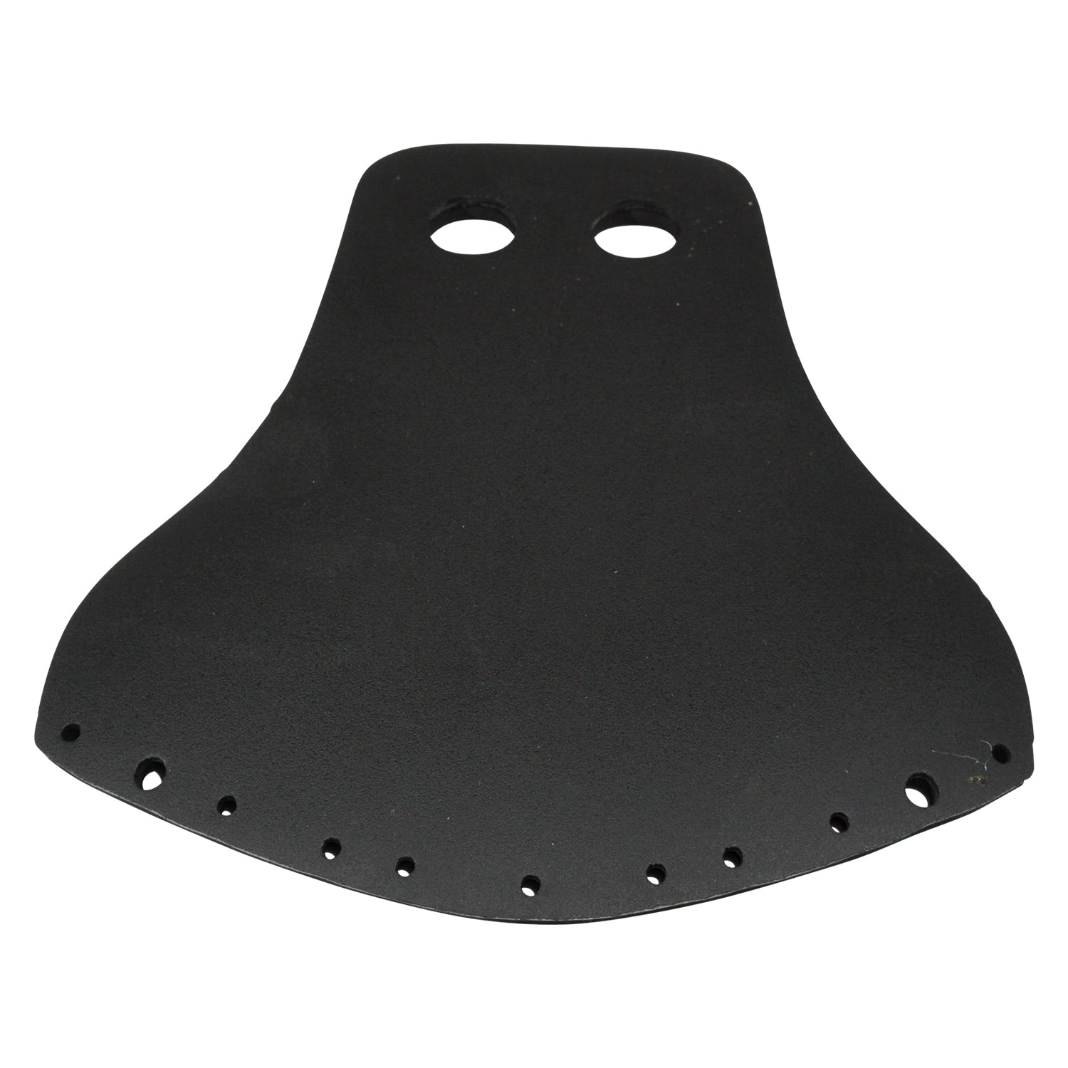 Top view of Venom Rear Ski Boot Heel Rubber OSFAin black with mounting holes along the edges.