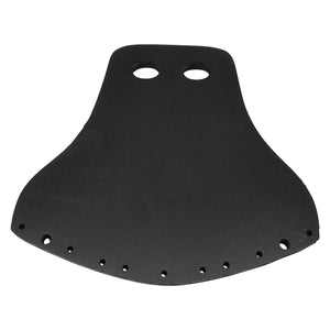 Top view of Venom Rear Ski Boot Heel Rubber OSFAin black with mounting holes along the edges.