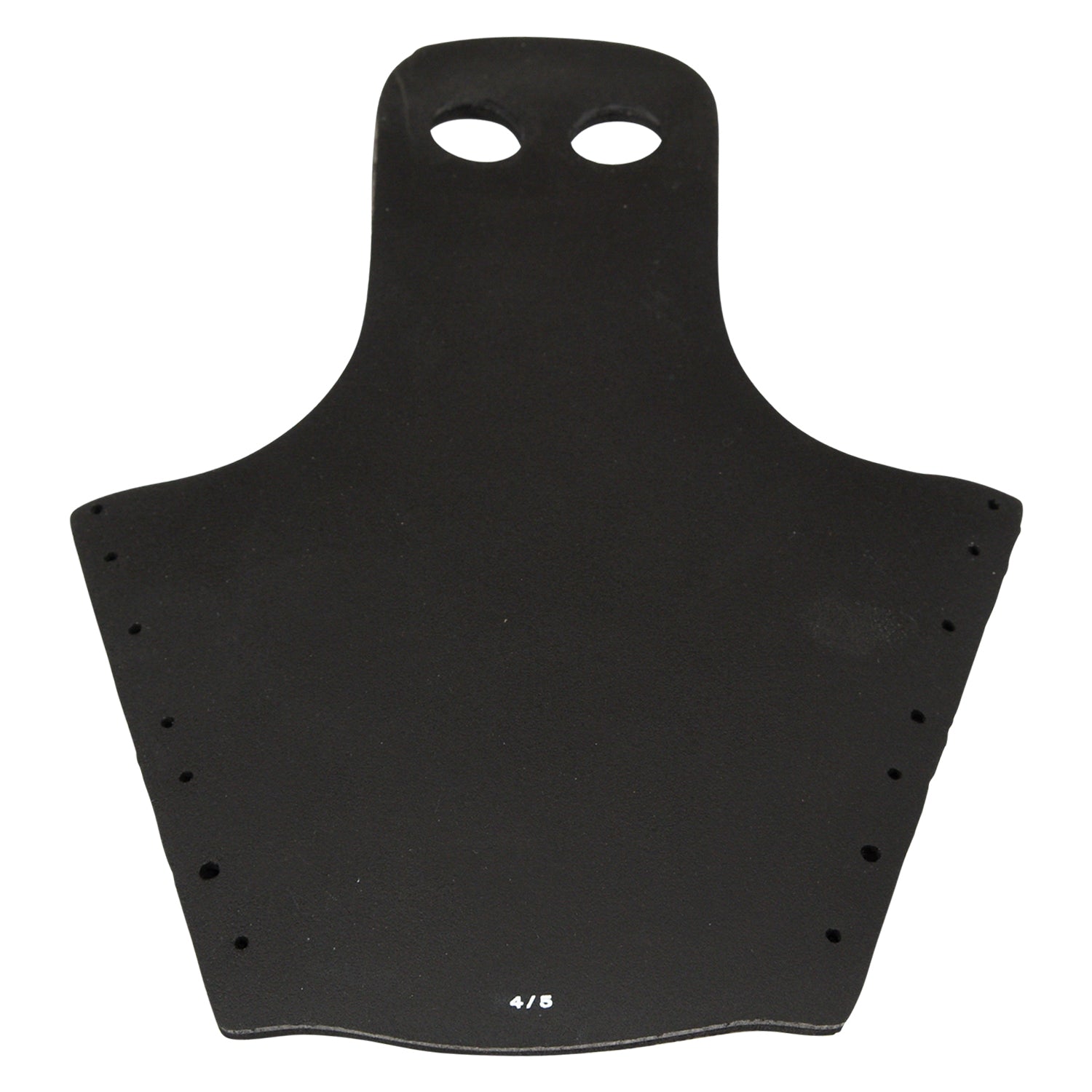 Top view of Venom Rear Ski Boot Toe Rubber in black with mounting holes along the edges.