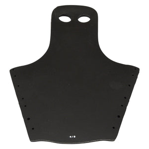 Top view of Venom Rear Ski Boot Toe Rubber in black with mounting holes along the edges.