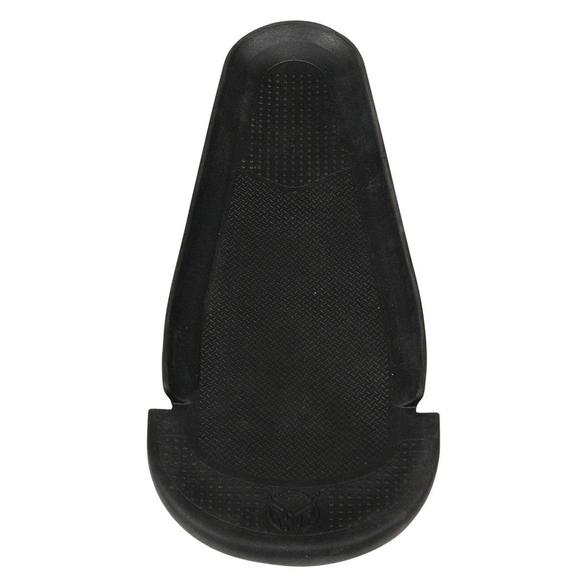 Top view of Ski Boot Direct Connect Footbed in black with textured grip surface and raised edges.
