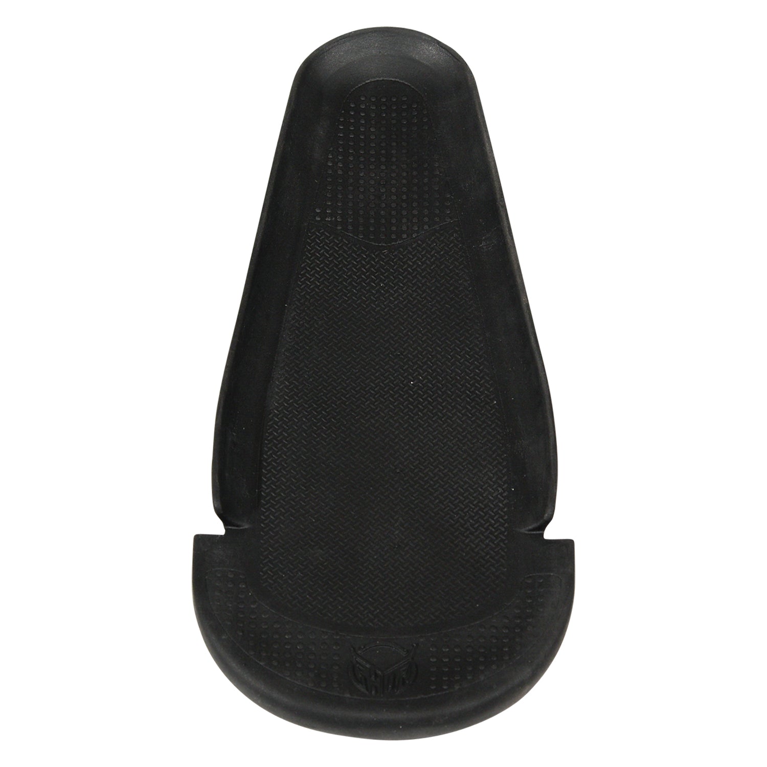 Top view of Ski Boot Direct Connect Footbed in black with textured grip surface and raised edges.