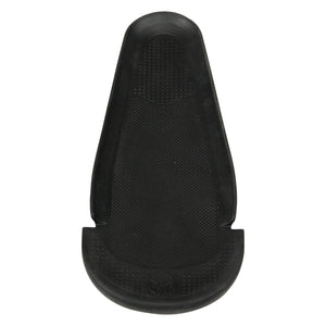 Top view of Ski Boot Direct Connect Footbed in black with textured grip surface and raised edges.