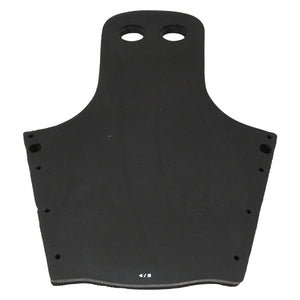 Top view of Animal Ski Boot Rear Toe Rubber in black with mounting holes along the edges.