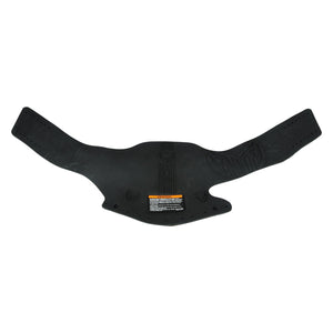 Top view of Animal Ski Boot Rear Overlay OSFA in black with curved wings and embossed HO logo.