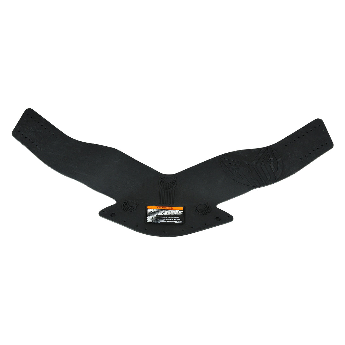 Top view of the Venom Rear Ski Boot Overlay OSFA laid flat in black rubber.