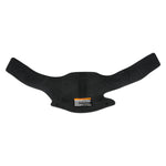 Top view of the Animal Ski Boot Front Overlay OSFA shown flat in black rubber.