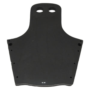 Top view of the Animal Ski Boot Rear Toe Rubber with edge mounting holes.