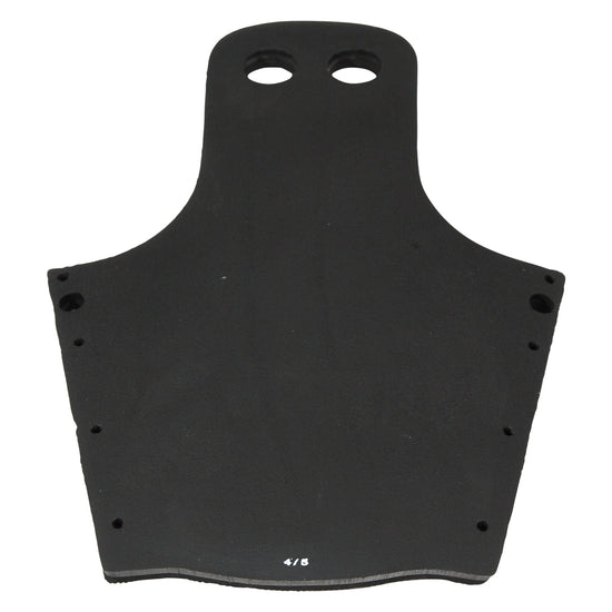 Top view of the Animal Ski Boot Rear Toe Rubber with edge mounting holes.