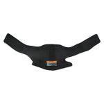 Top view of the Animal Ski Boot Rear Overlay OSFA laid flat in black rubber.