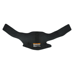 Top view of the Animal Ski Boot Rear Overlay OSFA laid flat in black rubber.