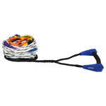 Torq Classic Radius Handle with 8-section mainline rope in white with colored sections.