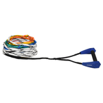 Torq Classic Slalom Handle with 8-section mainline rope in white with colored sections.