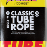 Packaged 6-Rider Classic Tube Rope, 60ft, in yellow and green with black and yellow label.