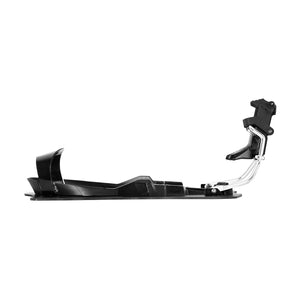 Opposite side view of Syndicate Hardshell Plate with Release showing toe hoop and heel binding.
