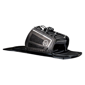 Angled view of Stance 110 ARTP in black with HO logo, lace closure, and mounting plate.
