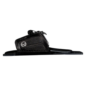 Side view of Stance 110 ARTP in black with HO logo, lace closure, and mounting plate.
