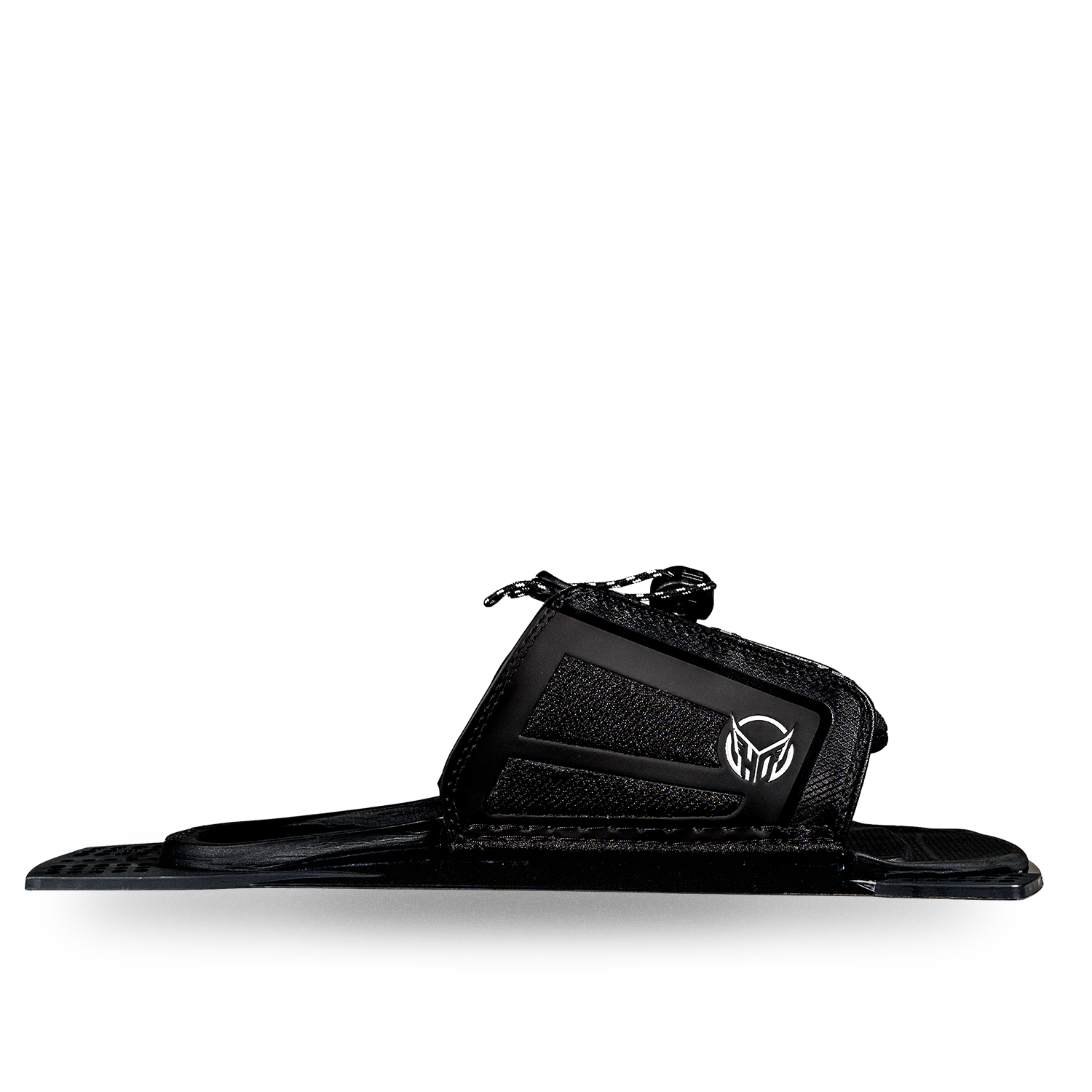 Side view of Stance 110 ARTP in black with HO logo and lace closure.