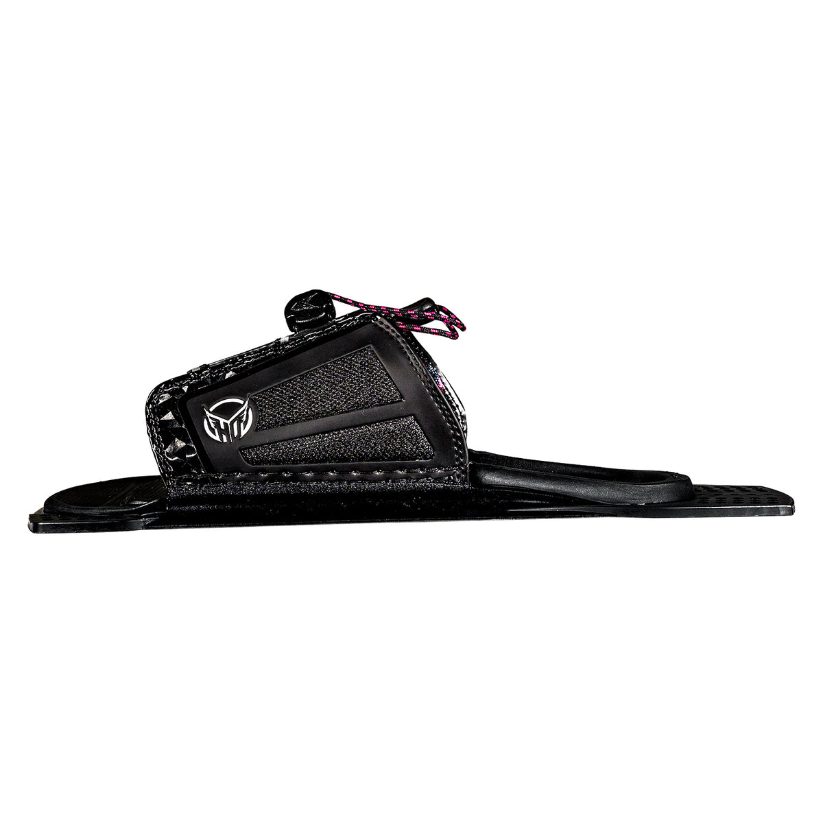 Side view of Women's Stance 110 ARTP in black with pink lace closure and HO logo.