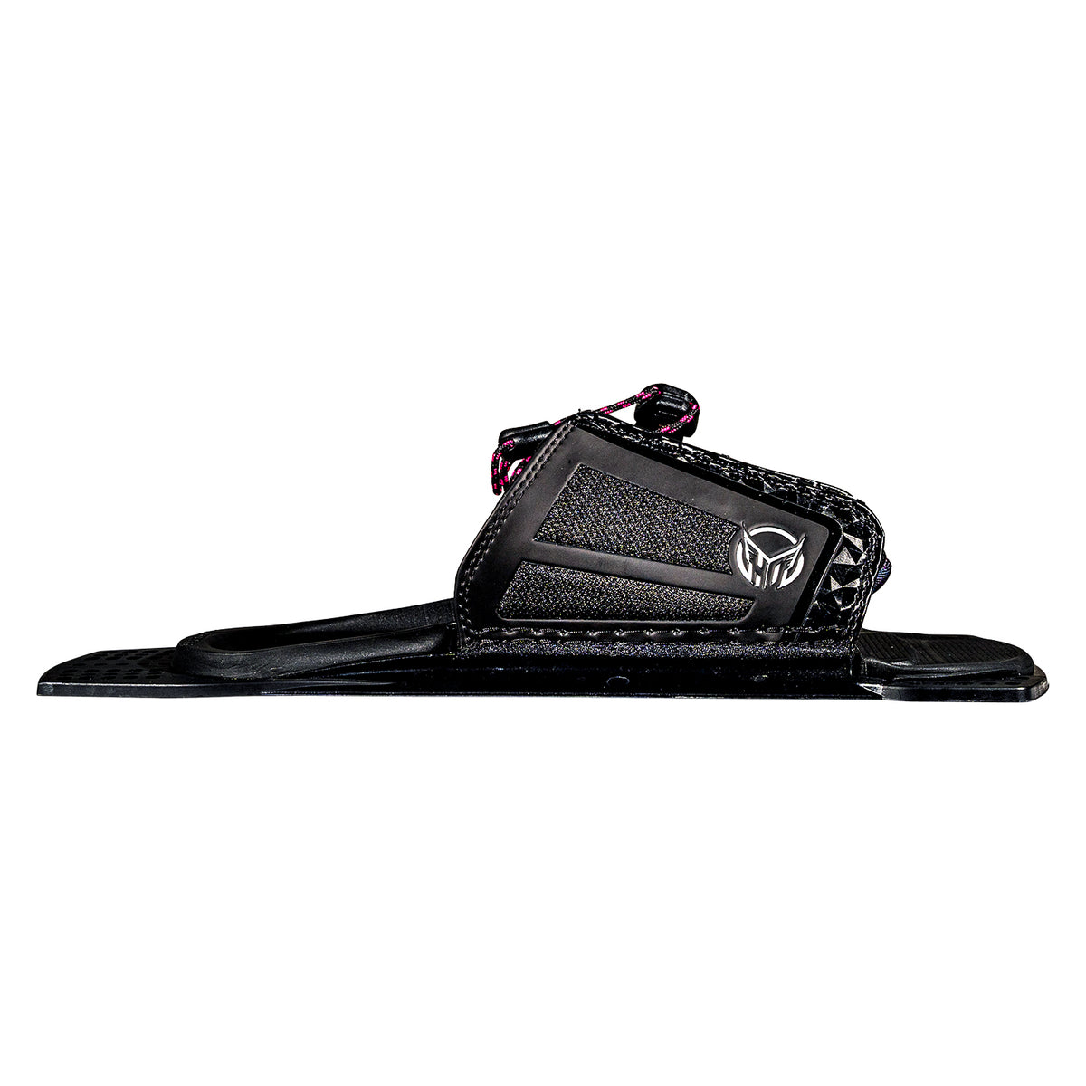Opposite side view of Women's Stance 110 ARTP in black with pink lace closure and HO logo.
