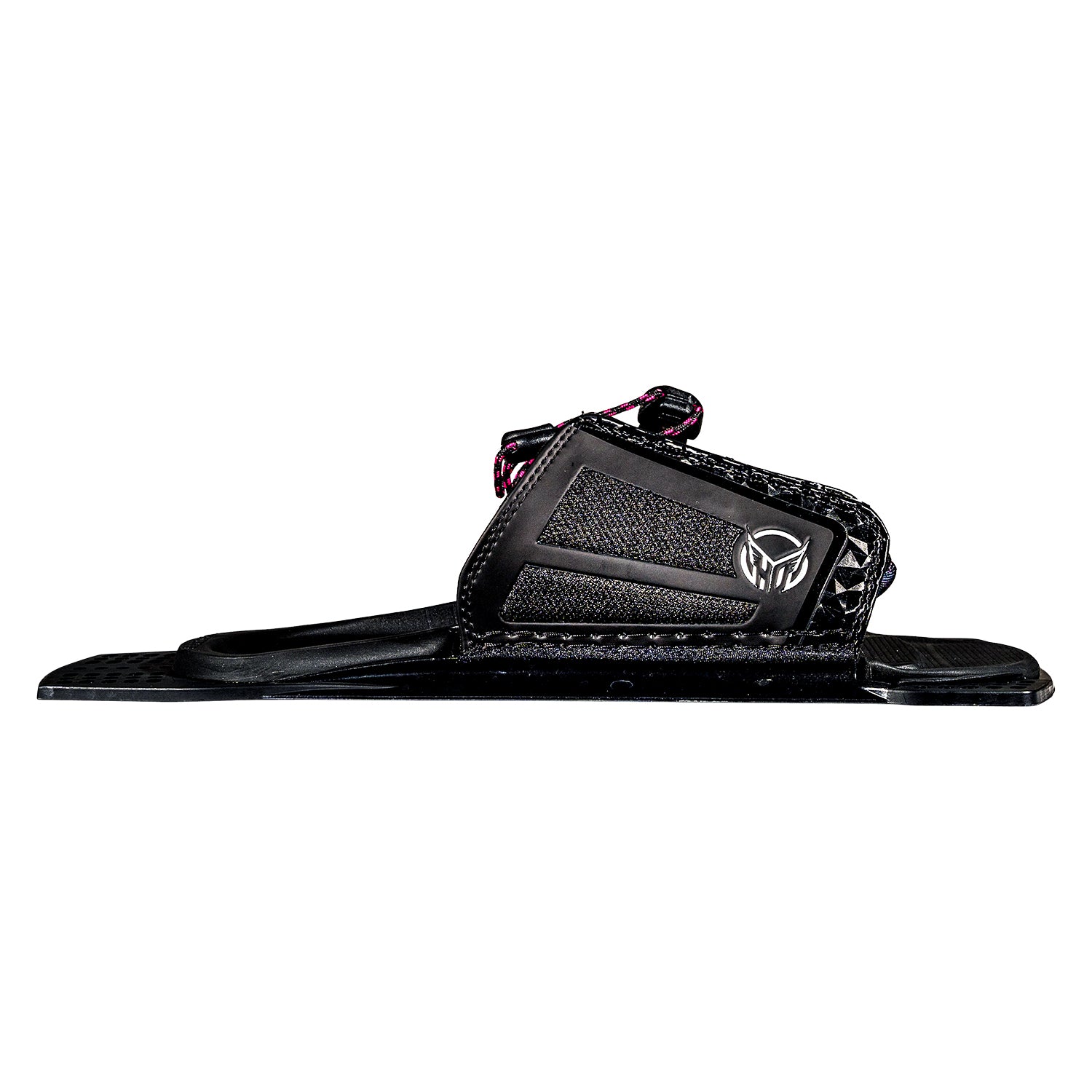 Opposite side view of Women's Stance 110 ARTP in black with pink lace closure and HO logo.