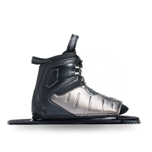 Side view of Stance ATOP Rear Boot in black and silver.
