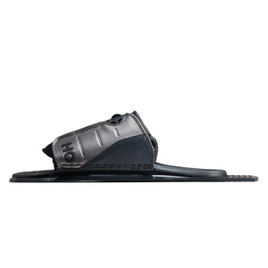 Opposite side view of Stance ATOP Adjustable Rear Toe Plate in black and silver with BOA closure.