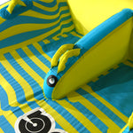 Angled detail view of 3G Tube showing divider with yellow grab handle.