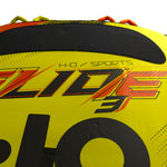 Top detail view of Glide 3 Tube with black pad and red GLIDE 3 lettering.