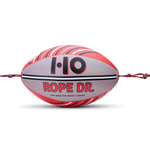 Front view of Rope Doctor tube towing device showing attached red and black ropes.