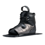 Angled view of Stance ATOP Rear Boot in black and gray with ATOP dial and reinforced side panel.