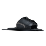 Opposite side view of Stance Aluminum Adjustable Rear Toe Plate in black with stitched side panel.