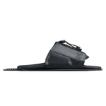 Side profile view of Stance Aluminum Adjustable Rear Toe Plate in black with streamlined base plate.