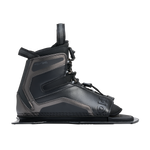 Side view of Stance Aluminum Front Boot in black with lace-up closure and structured design.