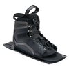 Angled view of Stance Aluminum Rear Boot in black with lace system and padded ankle support.