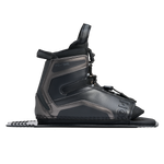 Opposite side view of Stance Aluminum Rear Boot in black with logo detail and ankle padding.