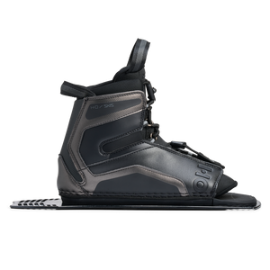 Opposite side view of Stance Aluminum Rear Boot in black with logo detail and ankle padding.