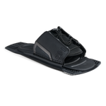 Angled view of Stance UltraLite Adjustable Rear Toe Plate in black and gray.